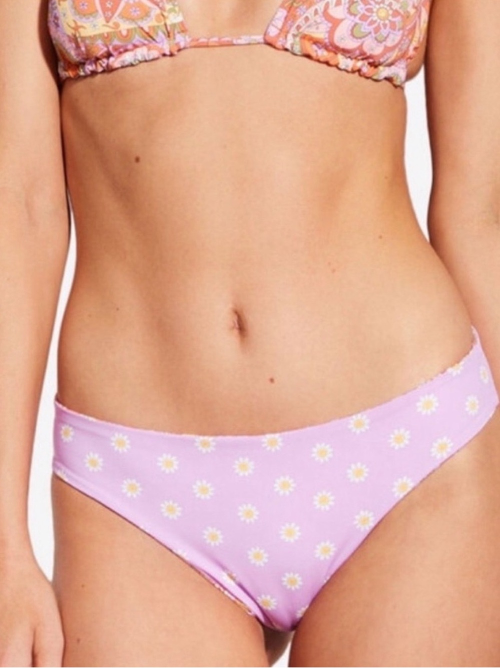 NWT Billabong Pink Floral Bikini Bottoms